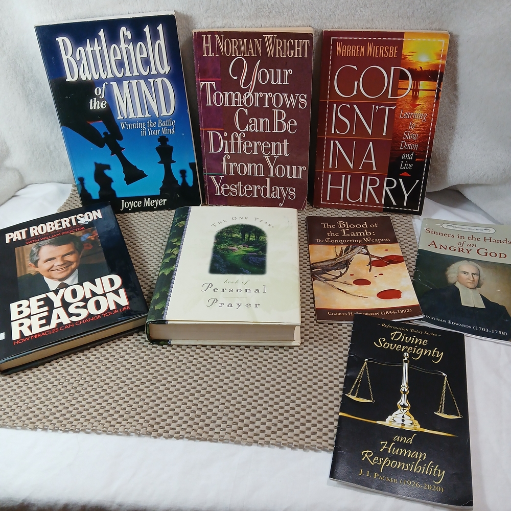 Christian Living Book Lot Of 8  Prayer Devotion Theology Meyer Spurgeon Edwards